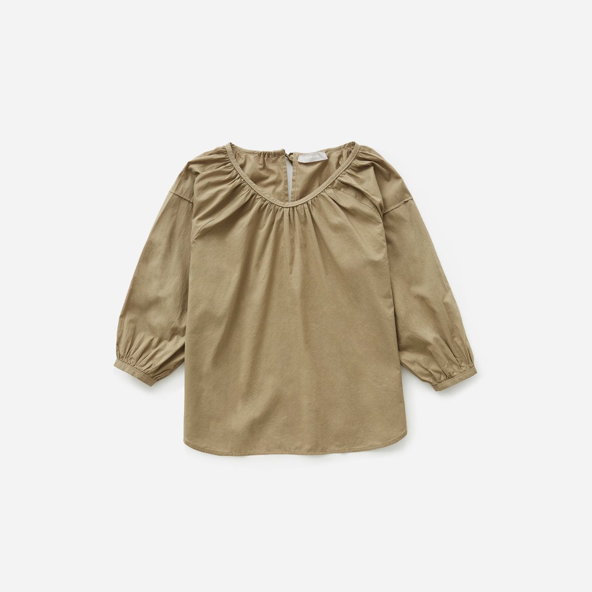 everlane air ruched blouse
