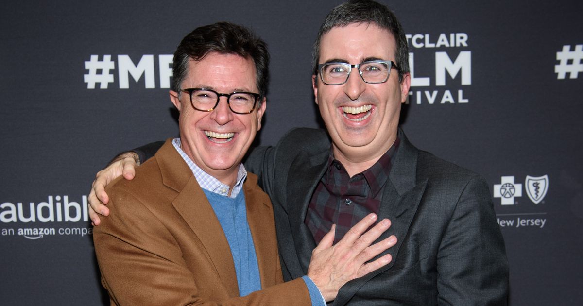 Stephen Colbert and John Oliver on Covering Trump As Late-Night Hosts