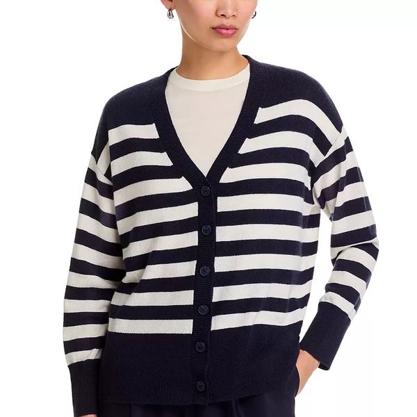 C by Bloomingdale's Cashmere Cashmere V Neck Cardigan Sweater