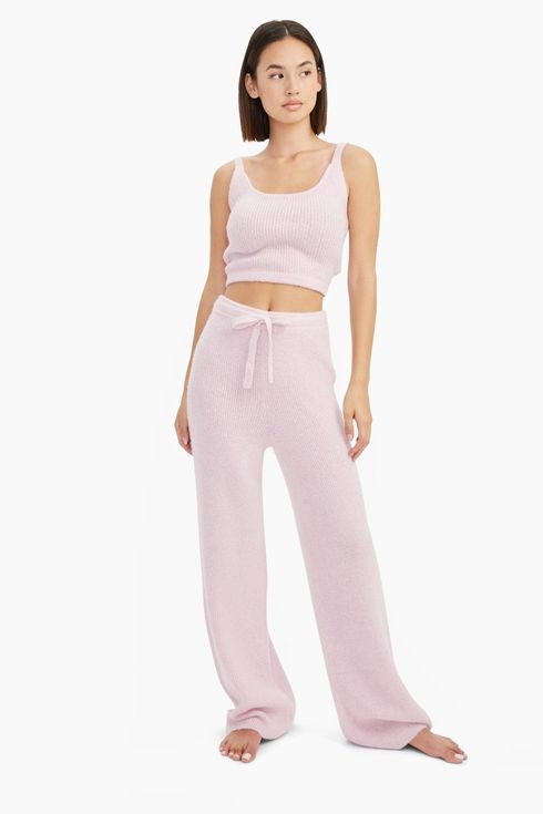 pink lounge pants womens