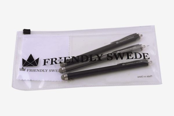 The Friendly Swede Replaceable Micro-knit Tip Hybrid Stylus, 3-Pack
