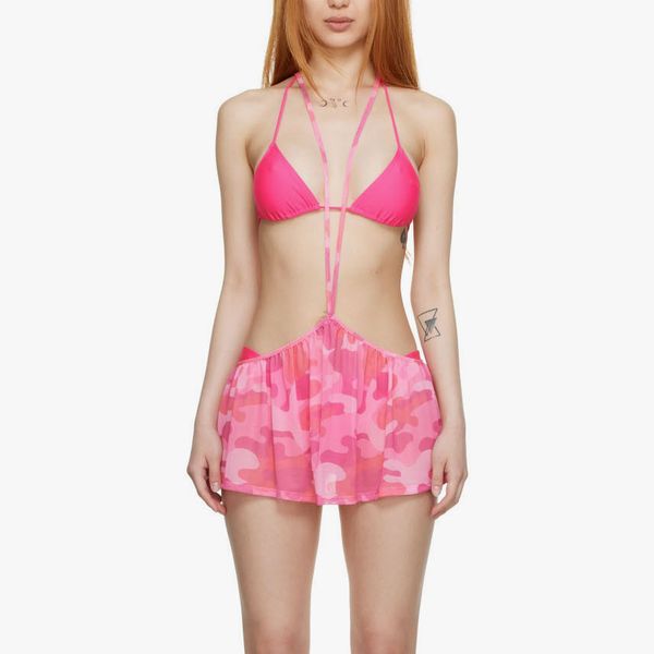 Collina Strada Pink Recycled Polyester Bikini