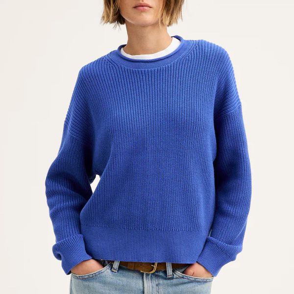 Madewell The Arden Crewneck Sweater in 100% Cotton