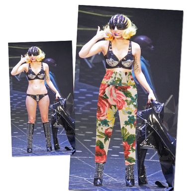 This is a standard costume change at a Gaga concert.