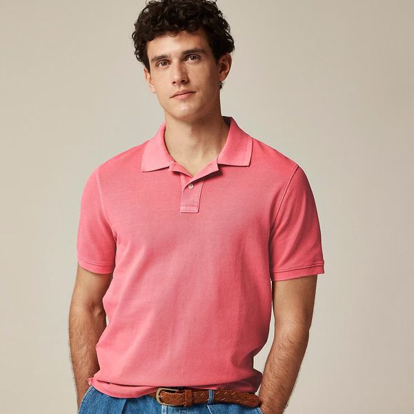 J.Crew Washed Piqué Polo Shirt