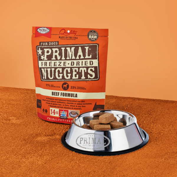 Primal Beef Formula Nuggets Grain-Free Raw Freeze-Dried Dog Food