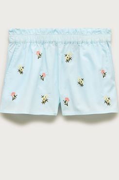 J.Crew Pull-On Embroidered Short