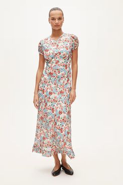 J.Crew Ruffle-Hem Midi Dress
