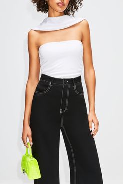 Et Ochs Ruched Audrey Crop Top