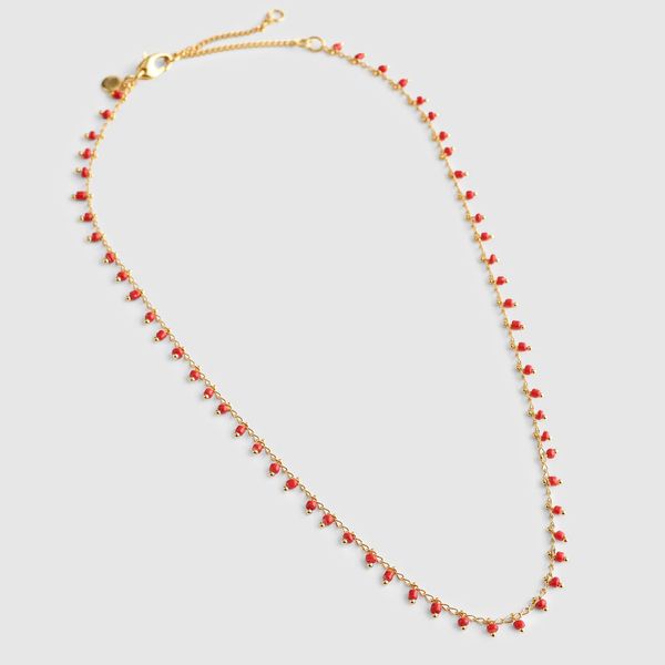Madewell Enamel Chain Choker Necklace