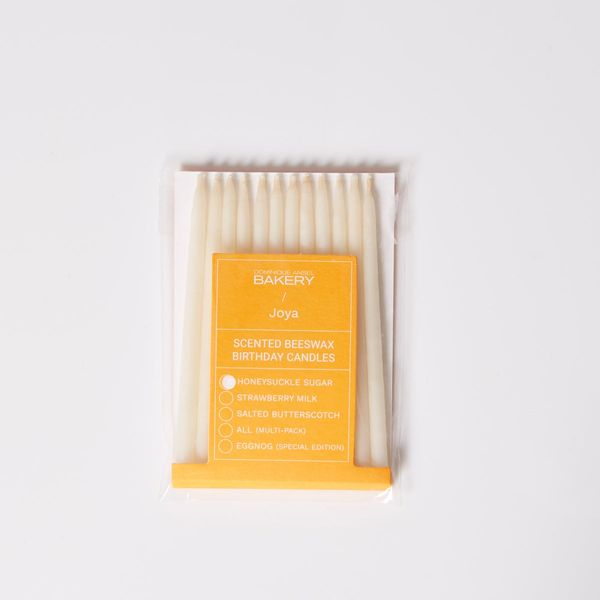 Joya x Dominique Ansel Natural Scented Birthday Candle - Honeysuckle Sugar