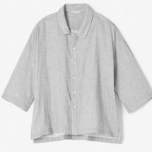Eileen Fisher Organic Cotton Doubleweave Sleep Shirt