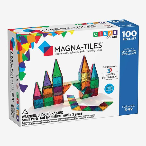 Magna-Tiles 100-Piece Clear Colors Set