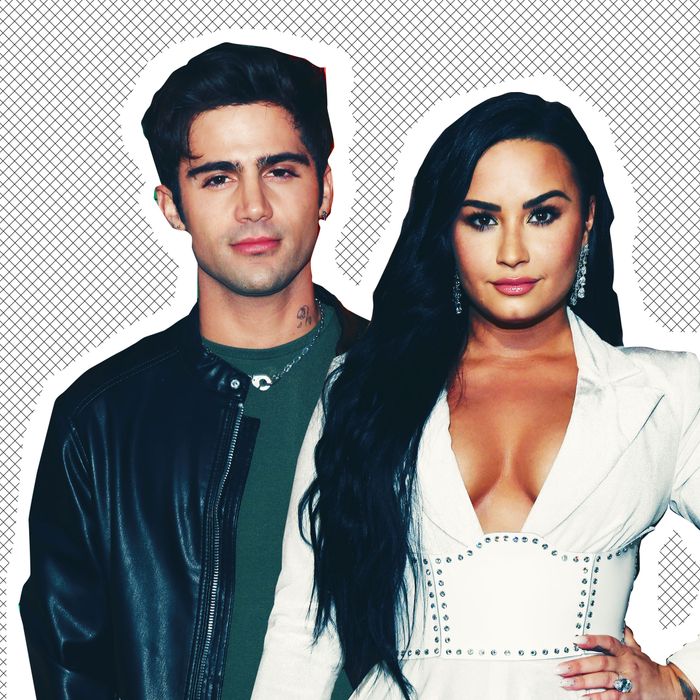 Demi Lovato And Max Ehrich Out In La After Getting Engaged Popsugar Celebrity