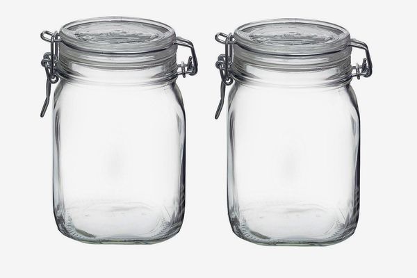 Bormioli Rocco Fido Clear Glass Jar (Pack of 2)