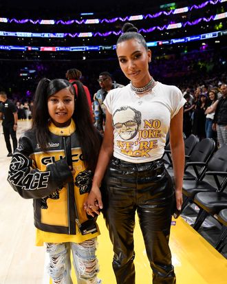 Celebrities At The Los Angeles Lakers Game