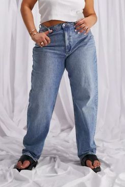 ASOS DESIGN Curve high waist 'slouchy' mom jeans
