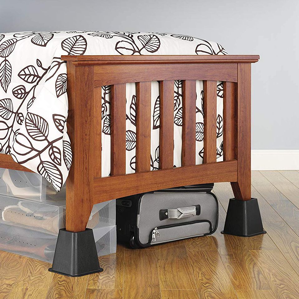 9 Best Bed Risers 2019 The Strategist, How To Prevent Bed From Rolling On Hardwood Floor