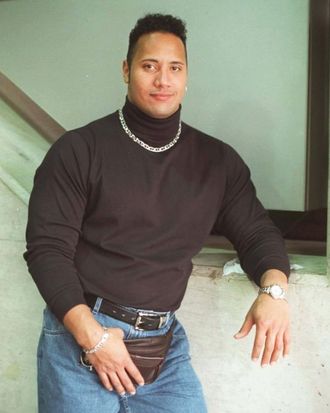 Dwayne 'The Rock' Johnson recreates classic '90s turtleneck photo