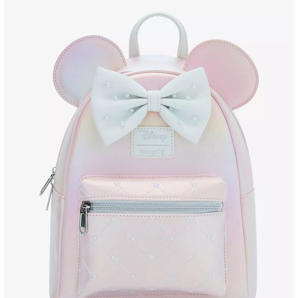 Loungefly Disney Minnie Mouse Pink Pearl Mini Backpack