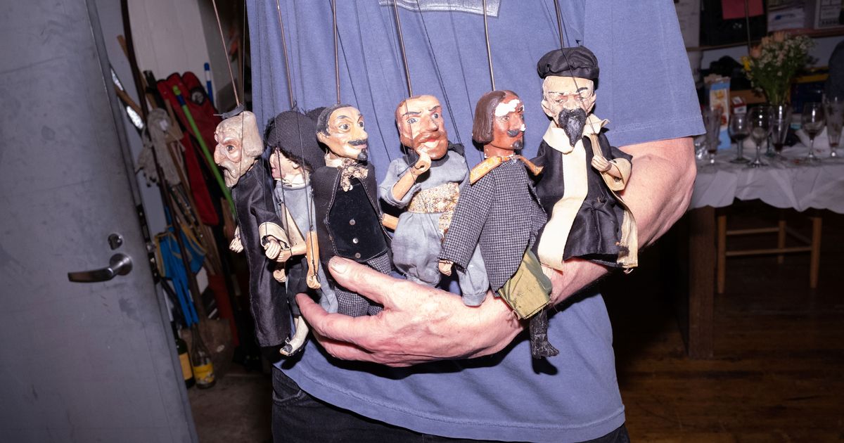 Old Man Joe Marionette Puppet