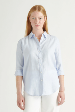 Quince Women's European Linen Long Sleeve Shirt