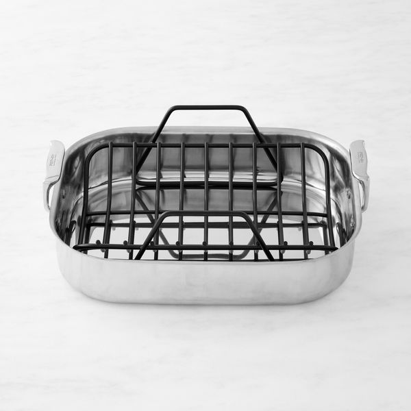 All-Clad Stainless-Steel Roasting Pan With Rack
