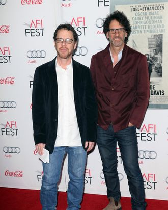 HOLLYWOOD, CA - NOVEMBER 14: Directors Ethan Coen (L) and Joel Coen attend the AFI FEST 2013 presented by Audi Closing Night Gala Screening of 