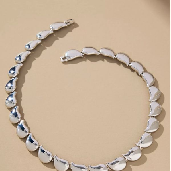 Sculptural Bean Collar Necklace