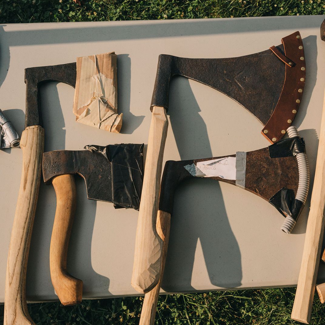 <p>Historically accurate axes.</p>