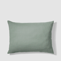 Merci Washed Linen Pillowcase - Celadon Green