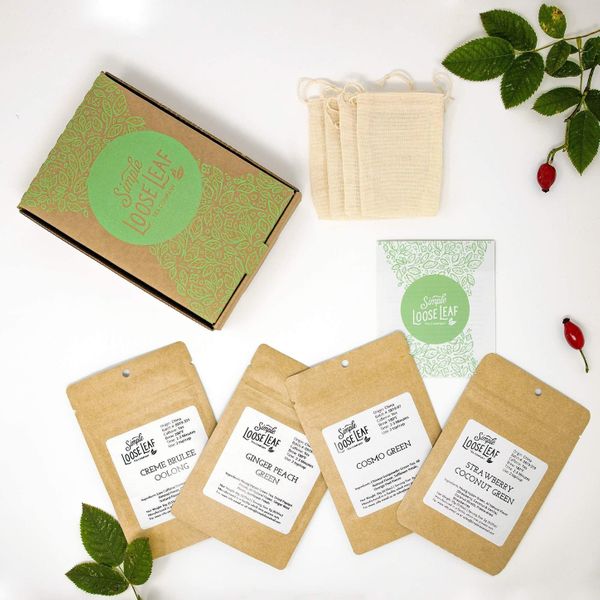 Simple Loose Leaf Tea Hand packaged Tea Subscription Box: Green Tea