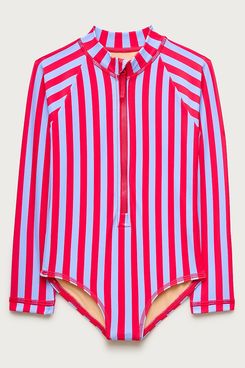 J.Crew Zip-Up Rash Guard One-Piece