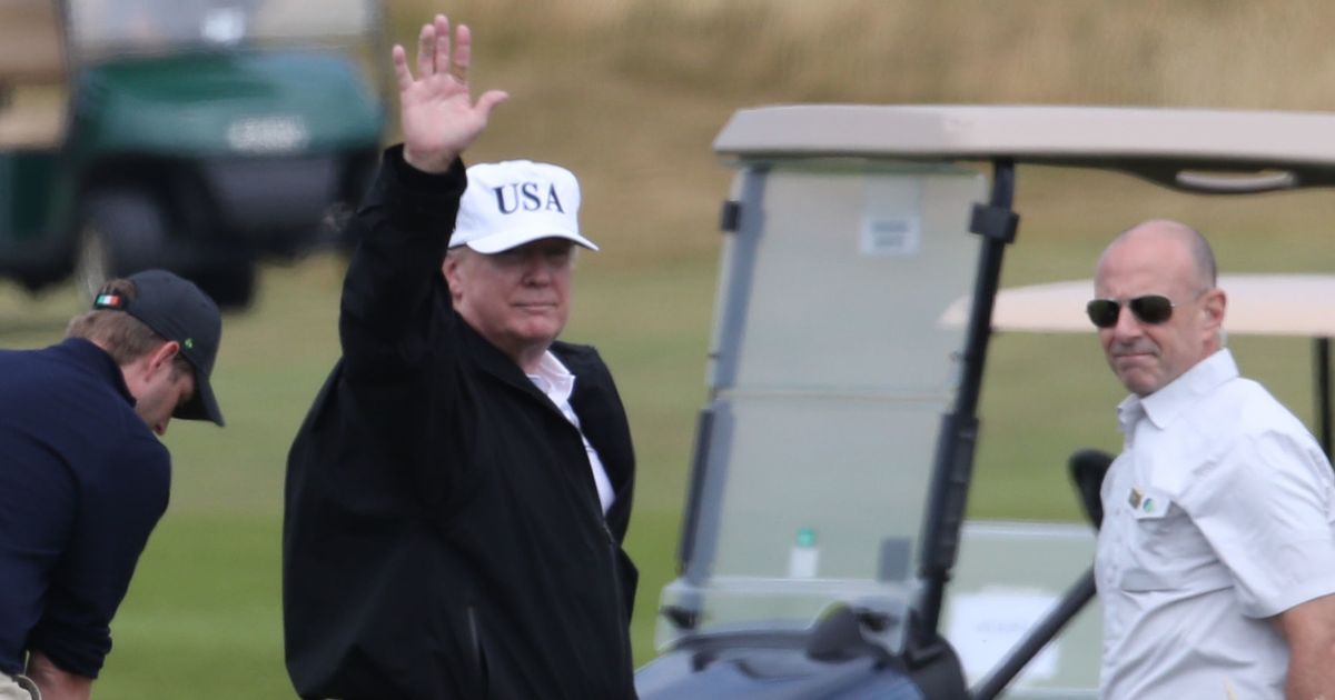 Trump Bends Rules, Uses Forbidden Golf Cart at Turnberry