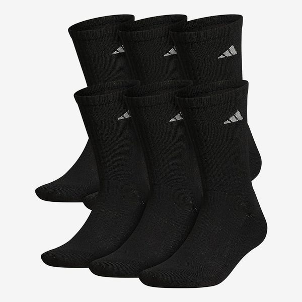 Adidas Men's Athletic Cushioned Crew Socks - 6 Pairs