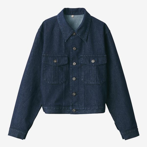 Muji Labo Washi Blend Denim Trucker Jacket