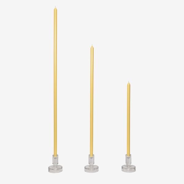 Metre Butter Tapered Candle Pair