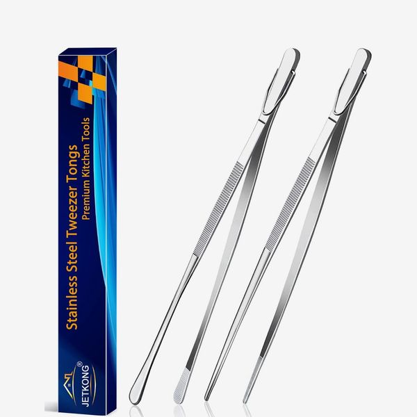 Jetkong 12-Inch Tweezer Tongs (2-Pack)