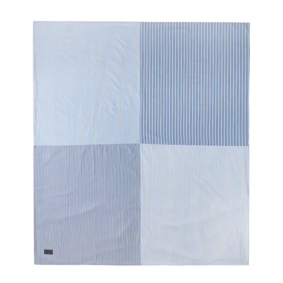 Magniberg, Wall Street Patchwork Duvet Cover, Blue, Full Size