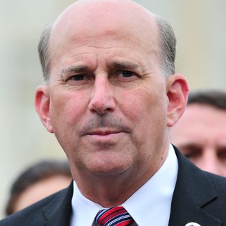 United States Representative Louie Gohmert (Republican of Texas) makes remarks after the first Tea Party Caucus meeting at the U.S. Capitol in Washington, D.C. on Wednesday, July 21, 2010..Credit: Ron Sachs / CNP