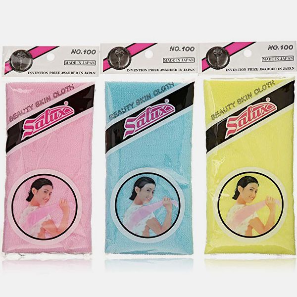 Paño de baño de piel japonés de belleza Salux Nylon