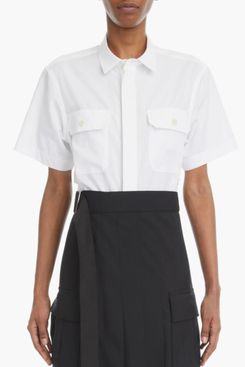 Sacai Thomas Mason Poplin Shirtdress