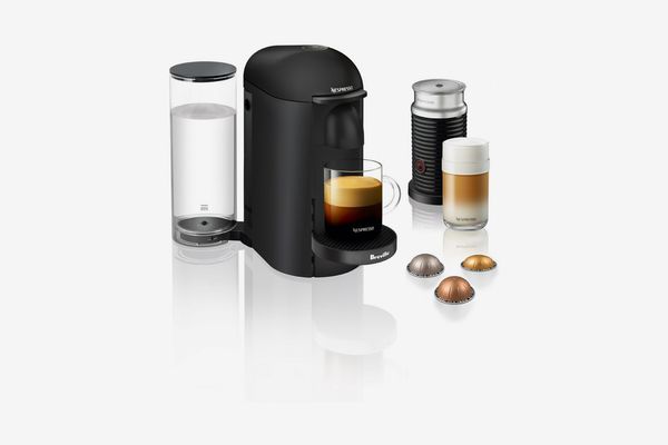Nespresso by Breville VertuoPlus Deluxe Matte Black Coffee & Espresso Machine with Aeroccino3