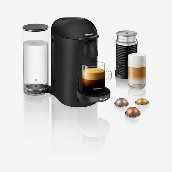 Nespresso by Breville VertuoPlus Deluxe Matte Black Coffee & Espresso Machine with Aeroccino3