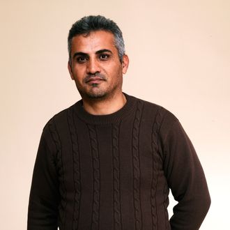 Director Emad Burnat poses for a portrait during the 2012 Sundance Film Festival at the Getty Images Portrait Studio at T-Mobile Village at the Lift on January 20, 2012 in Park City, Utah.