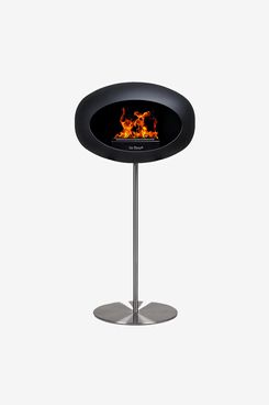 Amara Le Feu Ground Steel Fireplace - Black