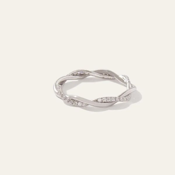 Quince 14K Diamond Petite Twist Band