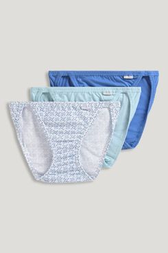Women's Boxer Shorts Teal Green Sheer Mesh Lace Knickers 3 Pack