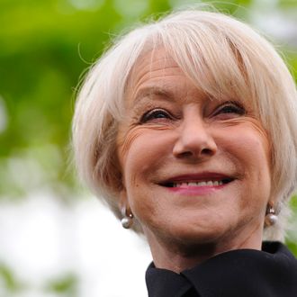 Helen Mirren attends the Chelsea Flower Show press and VIP preview day at Royal Hospital Chelsea on May 20, 2013 in London, England. 
