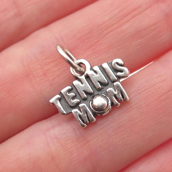 SJC Sundancer 925 Sterling Silver Vintage Tennis Mom Mini Charm